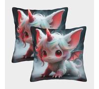 WIASVZMCI Fairy Square Cushion Cases Pillowcases for Sofa Bedroom 40x40cm