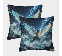 WIASVZMCI Imagine Square Cushion Case Decorative Pillow Covers for Home Office Sofa Bedroom Car Garden 40x40cm