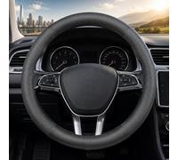 Wibatton Car Steering Wheel Cover NAPA Steering Wheel Protector Universal 14.5-15 inch/37-38cm Breathable Anti-slip Protector for Auto/SUV