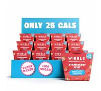 Wibble Jelly Pots, 12 Pack, Plant Based, 25 Cals, Low Calorie, Low Sugar, Vegan, Vegetarian, Jello