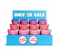 Wibble Jelly Pots, Mixed,12 Pack, Plant Based, 25 Cals, Low Calorie, Low Sugar, Vegan, Vegetarian, Jello, Strawberry, Raspberry, Forest Fruits