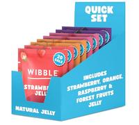 Wibble Natural Crystals, 8 pack, Variety Pack, Quick Set, Low Sugar, Plant-Based, Low Calorie, Jello, Jelly Powders, Serves 4, Vegan Jelly Powder, Vegetarian Jello, Sweets, Vegan Sweets