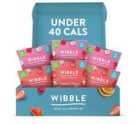 Wibble Vegan Jelly Pots, Variety Box, Strawberry & Vanilla, Raspberry & Coconut, With Pressed Fruit Juice, Plant Based, Low Calorie, Low Sugar, Natural, 2 Flavours, Berry Pack of 6 x 150g
