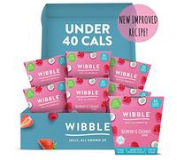 Wibble Vegan Jelly Pots, With Pressed Raspberry Juice, Plant Based, Low Calorie, Low Sugar, Natural, Raspberry and Coconut Pack of 6 x 150g