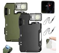 Wibem G5 Flashlight, G5 Premium Pocket-Sized Mini RGB Flashlight -400lm Brightness, Protable Pocket Flashlights Keychain with 3 Modes, Magnetic Clip for Outdoor Emergency Daily Carry Repair(Black+Gree