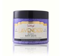 Wiberg’s Relaxing Lavender Bath Salts with - Epsom & Sea Salt Muscle Soak - Aromatherapy Bath Crystals for Stress Relief, Detox & Skin Care - 600g