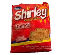 Wibisco Shirley Biscuits Original 296g - (8 x 37g) - BOX OF 12 MULTIPACKS