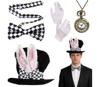 Wiboie Easter Bunny Costume - Halloween Role Play Clothes | Halloween Cosplay Outfits - for Stage Performance Themed Events Comic Conventions Haunted House Masquerade School Plays Carnival