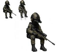 Wiboie Mini Soldier Figurine,Sniper Mini Figurine,Armed Special Forces Statue,Realistic Soldier Decorate, Army Soldiers Collectible For Veterans Men
