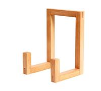 Wiboie Record Stand | Solid Wood Natural Organizer | Album Storage Rack,for Music Room Bedroom Record Player New Year Holiday Party Living Room Vacation