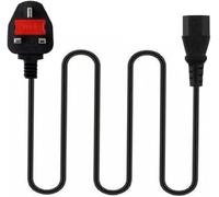 WICAREYO 1.8M/5.9FT AC Power Cable UK plug AC Power Cord Charger Cable Compatible for Xbox one/Xbox 360 E /PS3 First Generation(Fat) /PS4 Pro(Older Models)