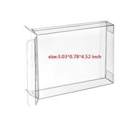 WICAREYO 10Pcs Clear Case Sleeve Protector for N64 Games Cartridge