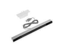 WICAREYO USB Sensor Bar for Wii Wii U, Infrared IR Ray Motion Sensor Signal Receiver for Wii and Wii U Console with Sturdy Stan
