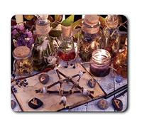 Wicca Occult Witchcraft Esoteric Witch Mouse Mat Pad Computer PC Laptop Gaming Office Home Desk Accessory Gadget 16131