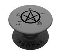 Wicca Pentagram Spirit over Matter Gothic Culture Witchcraft PopSockets Adhesive PopGrip