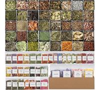 Wicca Supplies Herb Kit Witch Beginner Dried Flower Bulk Herb Gift Set for Wicka, Pagan, Wicca Rituals, Magic Spells, Altar Supplies Healing Natural Herbs Candle Soap Making