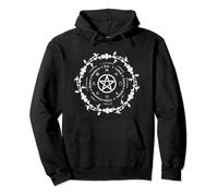 Wiccan calendar, occultist, wiccan symbol, pentagram Pullover Hoodie