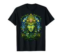 Wiccan Nature Deity Witchcraft Stained Glass Pagan T-Shirt