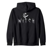 Wiccan Pagan Occult Moon Halloween Gothic Aesthetic Witch Zip Hoodie