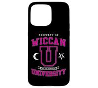 Wiccan University Hex The Patriarchy Vintage Witch Varsity Case for iPhone 15 Pro Max