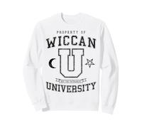 Wiccan University Hex The Patriarchy Vintage Witch Varsity Sweatshirt