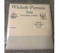 Wichelt Permin Aida Premium Fabric 16 Count 18" x 25" White Chocolate