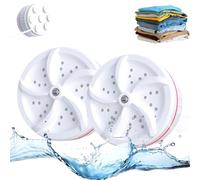 Wichhistor Mini Washing Machine and Dishwasher, Portable 2-in-1 Washer and Dishwasher Combo, Compact and Energy-Efficient for Small Apartments, Dorms, And Rvs (2pcs)