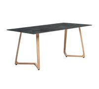 wichita 12mm hpl top italian stone dining table 180cm with oak legs