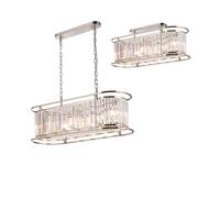 Wichita 7 Light Chandelier - Polished Nickel with Clear Glass
