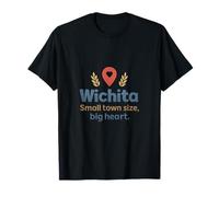 Wichita Kansas City Pride Small Town Big Heart Design T-Shirt
