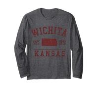 Wichita Kansas Est 1870 Vintage Style Long Sleeve T-Shirt