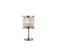 Wichita Single Light Table Lamp - Polished Nickel with Clear Glass