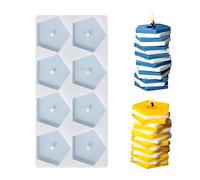 Wick 4In 7.78In 11.8In Pentagonal Mold Food-Grade Silicone Non-Stick Easy to De-Mold Dishwasher Safe Making Molds for Christmas