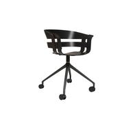 Wick Swivel Chair With Wheels Black/ Gray