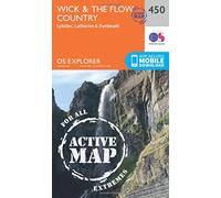 Wick & the Flow Country Map | Weatherproof | Lybster, Latheron & Dunbeath | Ordnance Survey | OS Explorer Active Map 450 | Scotland | Walks | Hiking | Maps | Adventure