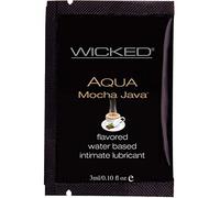 Wicked 3 ml Aqua Water Based Mocha Java Lubricant