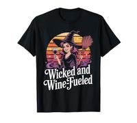 Wicked and Wine Fueled Witch Vibes T-Shirt
