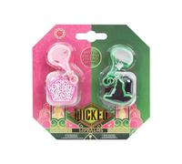 Wicked Bestie Lip Balms 2 Pack with Keyring Holders - Official Wizard of Oz Wicked Gift Set for Kids 7+ - Non Toxic Safe Lip Balm Duo One for You One for Your Bestie - Pink Crown & Green Witch Hat