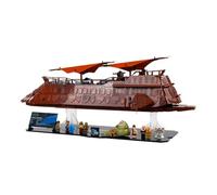 WICKED BRICK Display Stand for LEGO Star Wars UCS Jabba’s Sail Barge (75397) - Easy Assembly Black Gloss Acrylic Display Stand for Jabba's Sail Barge Adult LEGO Set | Set Not Included