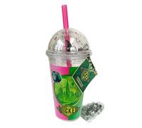 Wicked Bubble Tea & Tumbler Gift Set - Includes: 1 X Wicked Bubble Tea Plastic Tumbler & Straw, 1 X Rubber Hat Decoration, 1 X 50g Tapioca Balls (Brown Sugar Flavour Pearls)