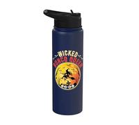 Wicked Bunco Queen Spooky Witch Halloween Gaming Stainless Steel Insulated Water Bottle
