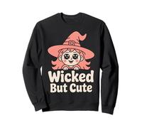 Wicked but Cute - Witch Portrait Halloween Sweatshirt