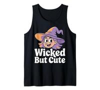Wicked but Cute - Witch Portrait Halloween Tank Top