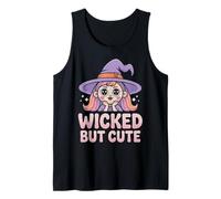 Wicked but Cute - Witch Portrait Halloween Tank Top