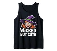 Wicked but Cute - Witch Portrait Halloween Tank Top