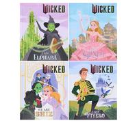 Wicked by Mary Man-Kong Illustrated 4 Books Collection Set (Wicked: I Am Elphaba, I Am Glinda, We Are Shiz & I Am Fiyero)