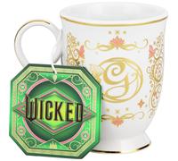 Wicked Movie Glinda Mug - Officially Licensed Gift Fans, Pink & Gold Ceramic Cup with G Monogram, Stylish Tea & Coffee Drinkware, 250ml (8.4fl oz) | Paladone