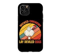 Wicked Chicken Lay Deviled Eggs Happy Thanksgiving Retro Case for iPhone 11 Pro