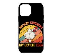 Wicked Chicken Lay Deviled Eggs Happy Thanksgiving Retro Case for iPhone 12 mini