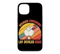 Wicked Chicken Lay Deviled Eggs Happy Thanksgiving Retro Case for iPhone 13